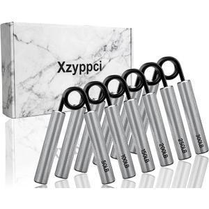 Grip Strength Trainer,50LBS-300LBS Metal Hand Grip,No Slip Heavy-Duty Hand Grip Strengthener,Wrist & Forearm Hand Exerciser (100+150+200LB)