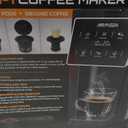 AIRMSEN Grind & Brew Coffee Maker with Built-in Grinder - Single-Serve Machine Compatible with K-Cup Pods & Ground Coffee, 1000W Fast 6-14oz Brew, Descaling Alert, Touchscreen & 50oz Removable Tank