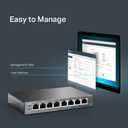 TP-Link TL-SG108PE V3 | 8 Port Gigabit PoE Switch | Easy Smart Managed | 4 PoE+ Ports @64W | Plug & Play | Sturdy Metal w/ Shielded Ports | Fanless | QoS, Vlan & IGMP | Limited Lifetime Protection