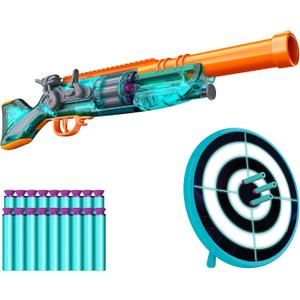 Dart Zone Retroshot Renegade Blaster with Target and 18 Suction Darts