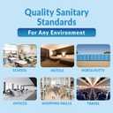 Reli. Toilet Seat Covers (1250 Pcs, 5 Packs of 250) | Disposable Toilet Seat Cover - Flushable - 14x16" (Half-Fold) | Paper Liners for Restroom, Bathroom, Travel, Camping, Kids Potty Training