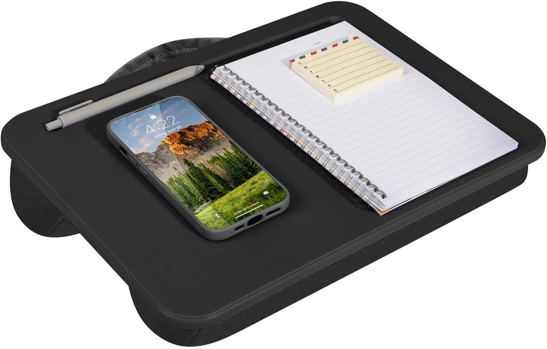 LAPGEAR Compact Lap Desk Fits Up to 14 Laptops Black Style No. 43108