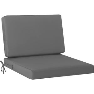 Idee-Home Outdoor Chair Cushions for Patio Furniture, Outdoor Seat Couch Cushion, Waterproof Hampton Bay Deep Seat Replacement Cushions for Garden Lawn Backyard Deck, 28.5 x 28.5