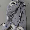 Dogs Recovery Suit Post Surgery Shirt for Puppy, Wound Protective Clothes for Little Animals(Grey Stars-m) (Gray, M)