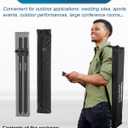 Vondynote Set of 2 Speaker Poles for Subwoofer Height Adjustable Fit M20 Threaded Mount and 35mm Mount Speaker Extender with Carry Bag