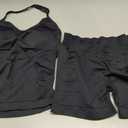 2 Piece Workout Sets for Women Halter Neck Tank Top Macthing High Waist Scrunch Butt Shorts Sets Gym Outfits, Small