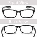 Reading Glasses Men 4 Pairs Ultra Light TR90 Sports Style Blue Light Blocking Readers+2.0