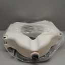 Drive Medical RTL12027RA 2-in-1 Raised Toilet Seat with Removable Padded Arms, Standard Seat