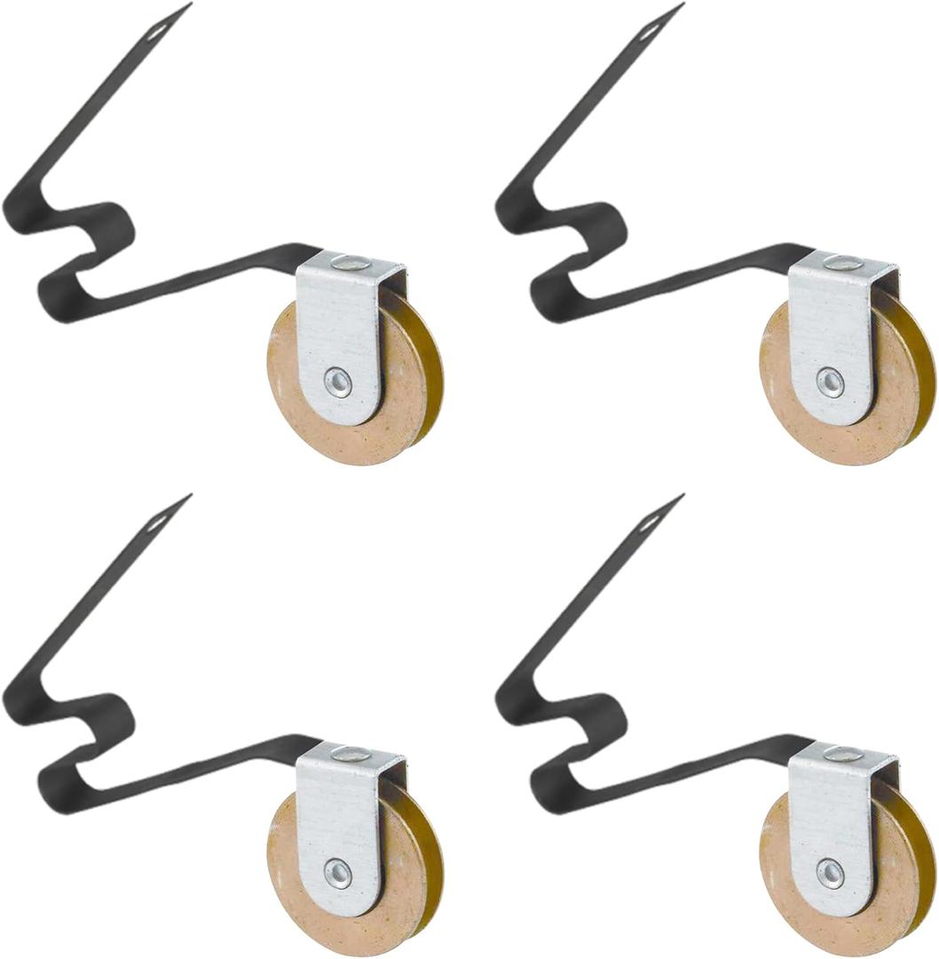 4 Pack Sliding Screen Door Tension Spring Fits for M-Shaped Rollers, Replaces B 512, B 513, and B 746 Used on Both Top and Bottom, 1" Concaved Steel Ball Bearing