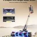 RENDOW Cordless Vacuum Cleaner, 550W 45Kpa 65Mins Vacuum Cleaners for Home, Self-Standing Cordless Stick Vacuum with LED Display, Anti-Tangle Rechargeable Wireless Vacuum for Pet Hair/Carpet/Hard Floor