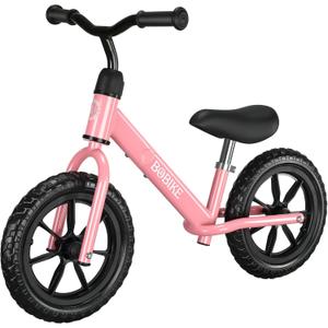 Toddler Balance Bike Toys for 2 to 5 Year Old Girls Boys Adjustable Seat and Handlebar No-Pedal Training Bike Best Gifts for Kids (Pink)