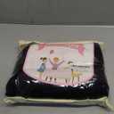 Wish Care Black Table Clothes for Rectangle Tables 6ft, Wrinkle Resistant Fitted Table Cloth with Pleated Ruffle Skirts for Banquet Wedding Baby Shower Folding Tables