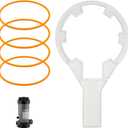 3 x Chlorinator Wrench Opener with CLX200K O-Ring, Chlorinator Lid Wrench Replace for Hayward CL200 CL220 CL2002S Series Chlorinator Lid (5/Pack)