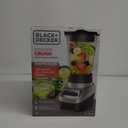 BLACK+DECKER PowerCrush Multi-Function Blender with 6-Cup Glass Jar, 4 Speed Settings, Silver