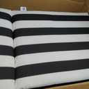 Arden 4-Pack Outdoor Patio Dining Chair Cushion, 20x44, Rain-Proof Seat Pad, Fade-Resistant Outdoor Cushion Black Cabana Stripe