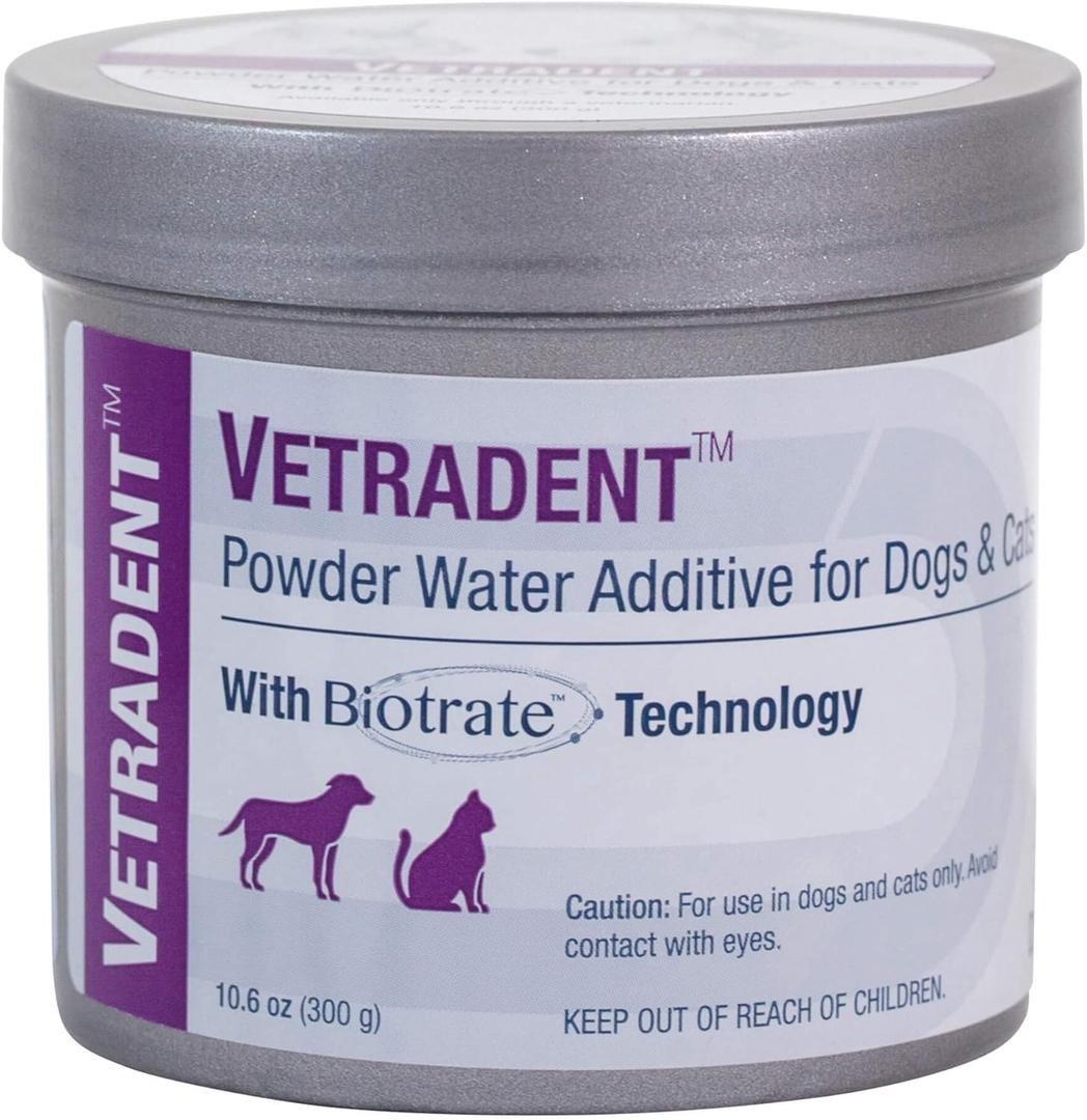 Vetradent Powder Water Additive for Dogs and Cats, 10.6 oz