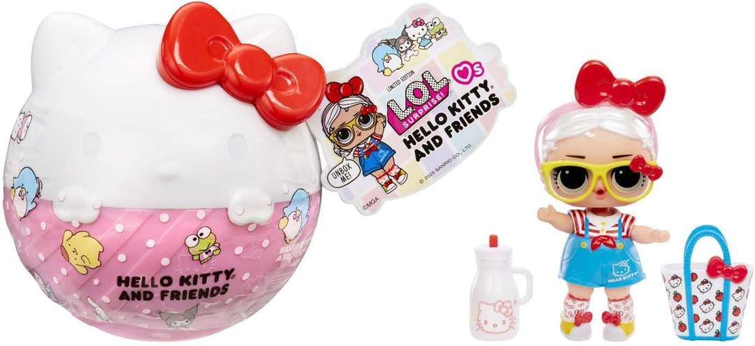 LOL Surprise! Loves Hello Kitty and Friends with 7 Surprises  8 Limited-Edition Dolls  Great Gift for Kids Ages 4+