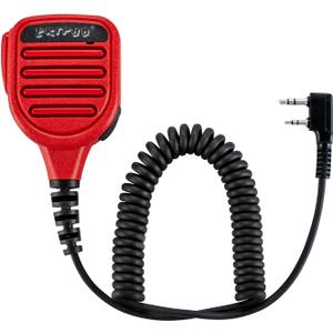 Speaker Microphone Shoulder Waterproof IP56 Compatible with Kenwood Two Way Radio with 3.5mm Jack (1 pcs)