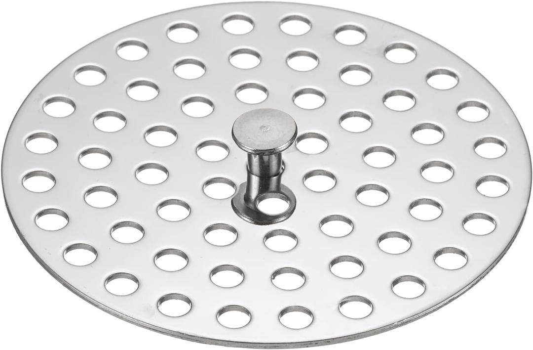 uxcell Shower Drain Hair Catcher, 3 inch Stainless Steel Round Floor Drain Cover Anti-Clogging Protection Cover Replacement for Furniture Repair Bathroom Kitchen