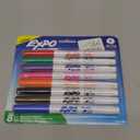 EXPO Low Odor Dry Erase Markers Ultra-Fine Tip Assorted Colors 8 Count