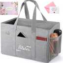 TRSODD Mothers Day Gifts for Sister Friends Birthday Gifts for Her Reusable Grocery Bags Foldable 10 Gallon Extra Large Utility Tote Bag (Best Sister Ever)