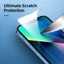 9 x NEW'C 4 Pack, 2 Pack for iPhone 13 Screen Protector (6.1 inch) + 2 Pack Camera Lens Protector, Sensor Protection,Case Friendly Tempered Glass Film