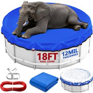 18FT Round Winter Pool Cover Heavy Duty Pool Covers for Above Ground Pools