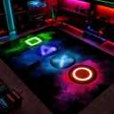 Gaming Rug for Boys Room, 5'x7' Game Rug Gamer Rug for Bedroom Livingroom Game Room Carpet Gaming Room Decor