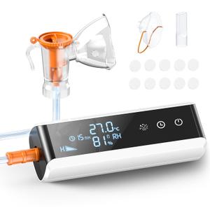 Nebulizer Machine for Adults and Kids,Intelligent Digital Display Nebulizer Machine,Low Noise Compressor Nebulizer for Breathing Problems,Smart Nebulizer for Home or Travel