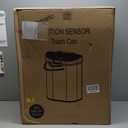 Ninestars DZT-70-11R Automatic Touchless Motion Sensor Semi-Round Trash Can/Recycler, 18.5 Gal. 70 L., Stainless Steel