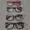 CCVOO Reading Glasses for Women/Men, Eyeglasses, Blue Light Readers for Women/Men, Computer Eye Glasses, Cheaters (2 Black/Turtle/Red/Dark Blue)