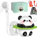 Portable Shower for Camping, 10500mAh Rechargeable Outdoor Shower with 3 Spray Modes, IPX7 Waterproof Camping Shower Pump for Hiking, Travel, Pet Bath, Car Washing (Black)