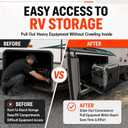 22.6"x13"x2"Generator Slide Out Tray,RV Cargo Slide Out Tray for Generator