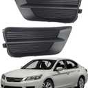 munirater 2-Pack Fog Light Hole Cover Driver & Passenger Side Replacement for Accord 2013-2015 Sedan 71112T2AA00, 71102T2AA00
