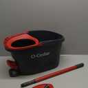 O-Cedar EasyWring Microfiber Spin Mop, Bucket Floor Cleaning System, Red, Gray, Standard
