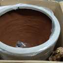 Kante 18 Inch Dia Round Concrete Planter, Indoor Outdoor Large Plant Pot with Drainage Hole and Rubber Plug for Home Patio Garden, Weathered Concrete