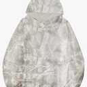 Womens Camo Hoodie Maple Leaf Print Oversized Fleece Hooded Sweatshirt Trendy Graphic Hoodie Pullover with Pocket, Large