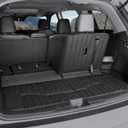 Cargo Mat Backrest Mats for 2016-2022 Honda Pilot 8 Passengers (No Elite Models), All Weather TPE Car Liner Car Mat for 2022 Honda Pilot Accessories