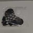 EXPAWLORER Anti Slip Dog Socks to Prevent Licking Paws, Dog Shoes for Hot Pavement, Dog Booties for Small Medium Large Senior Dogs, Traction Control Boots & Paw Protectors for Hardwood Floors (Medium (4 Count), Black Grey Plaid)