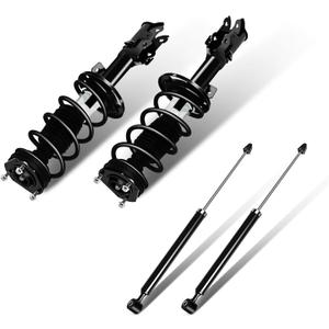 SCITOO - 2Pcs Front Complete Struts Spring Assembly + 2Pcs Rear Shock Absorbers Fits 2010-2013 for Ford Fiesta Full Set Front Rear Complete Struts with 172525 348018 5630 - Set of 4