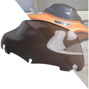 9" Motorcycle Wave Windshield Batwing Fairing Windscreen Fit For Harley Touring FLHT FLHTK FLHX Touring Electra Street Glide Ultra Limited CVO 14-24 Trike 14-25 Smoke