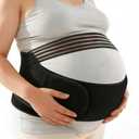 Plus Size Pregnancy Belly Band, 3XL/4XL Maternity Support Belt for Belly, Waist & Back Pain Relief, Adjustable & Breathable for Pregnant Moms (Fits Waist 43"-59")