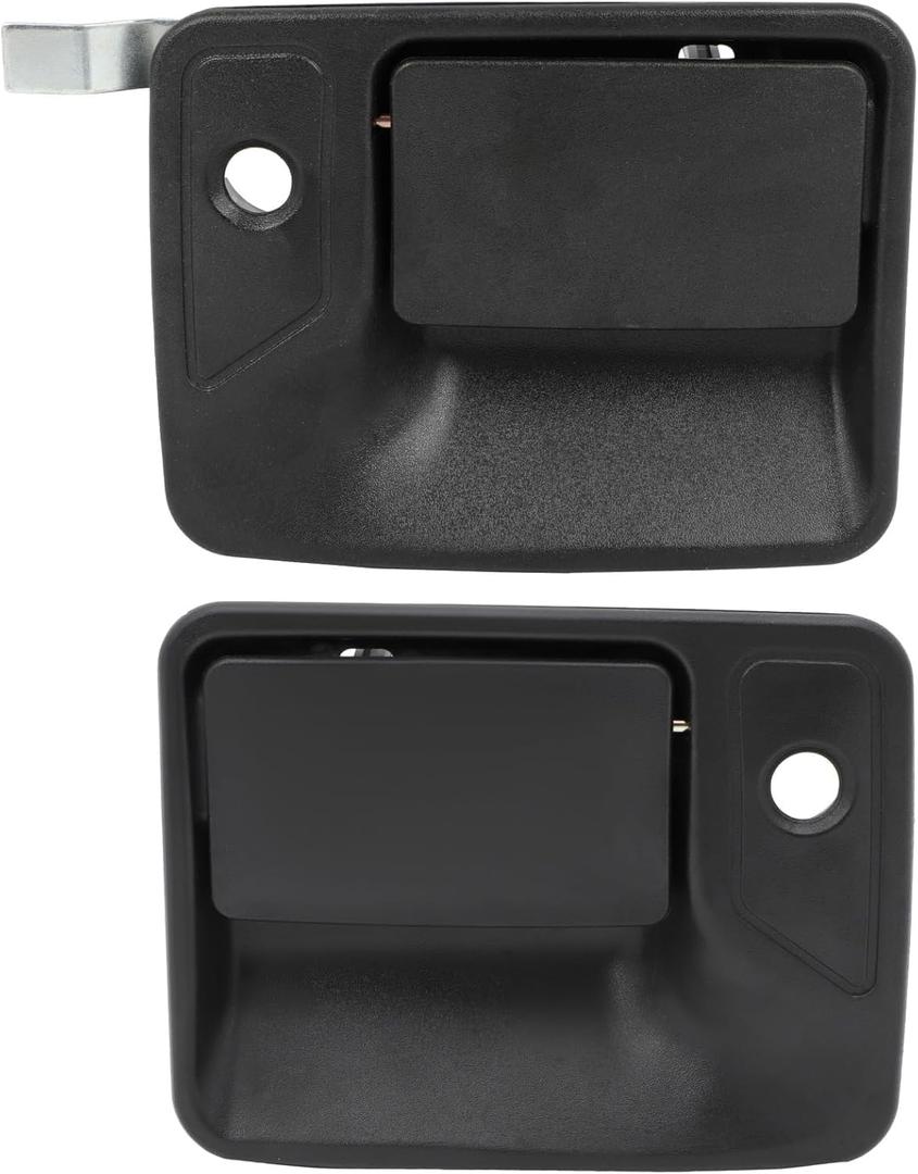 LUJUNTEC Exterior Door Handle - Front Driver Left Passenger Right Side, Black Direct Replacement for 2000-2005 for Ford for Excursion,1999-2015 for Ford for F-250 Super Duty OE: F81Z2522405BAC, 79306