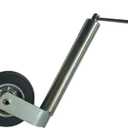 JRS 900lbs Trailer Jack with Single Wheel, Adjustable 17.5" Lift Travel, Boat On for Boat RV Utility, Towing Single Wheel