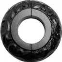 Renovators Supply Manufacturing Aluminum Escutcheon Plate 3 1/4 in OD Escutcheon Black Powder Coated Finish Radiator Flange