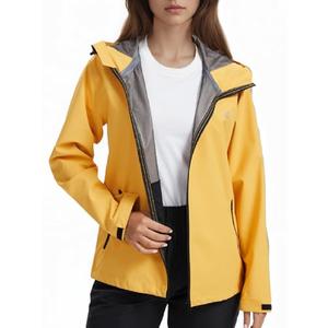 LAZAWG Rain Jacket Women Rain Coat with Hood Lightweight Breathable Waterproof Raincoat for Hiking Outdoor Travel Size M