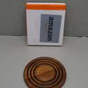 Le Creuset Magnetic Wooden Trivet, Acacia Wood with Black Silicone Rings
