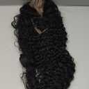 PYY Deep Wave Lace Front Wigs Human Hair Deep Wave Wig 13x4 HD Lace Frontal Raw Human Hair Glueless Wigs for Black Women Pre Plucked with Baby Hair 22 Inch