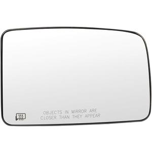 SCITOO Passenger Side Mirror Glass Compatible with 2003-2006 For Ford EXPEDITION HEATED Chrome Right Exterior Mirror Glass With Backing Plate 2L1Z-17K707-AA