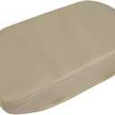 X AUTOHAUX Car Center Console Lid Armrest Seat Box Cover Protector Replacement Microfiber Leather for Toyota Camry 2007-2011 Beige